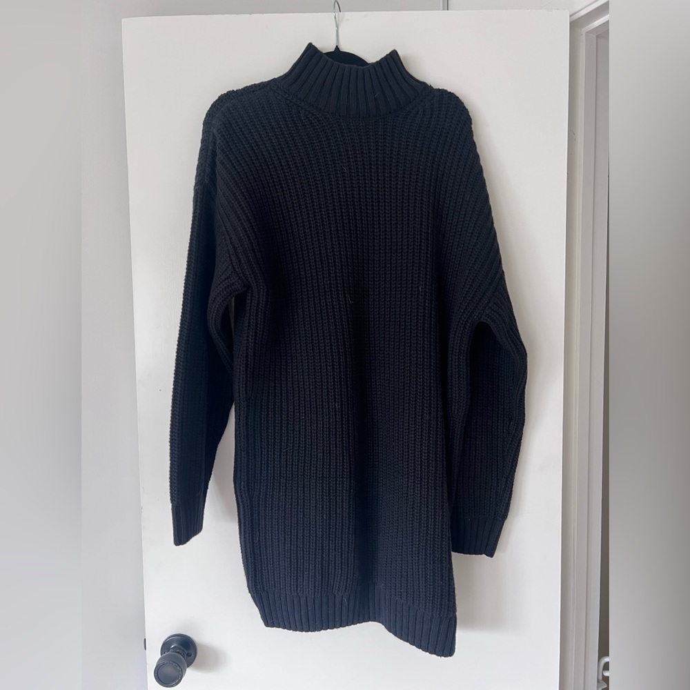 NWT GAP Black Turtleneck Sweater Dress